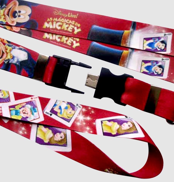 Cordão Pen Drive Disney