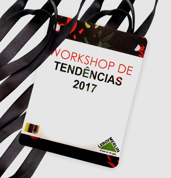 Credencial em Papel Personalizada Para Eventos