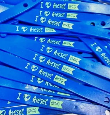 Pulseira Emborrachada Azul